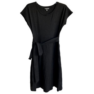 Toad & Co Faux Wrap Sporty Little Black Dress - Athletic Dress
